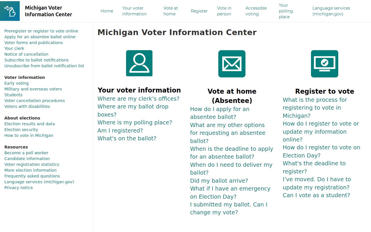 Rochester Hills residents directory Michigan voting lookup form
